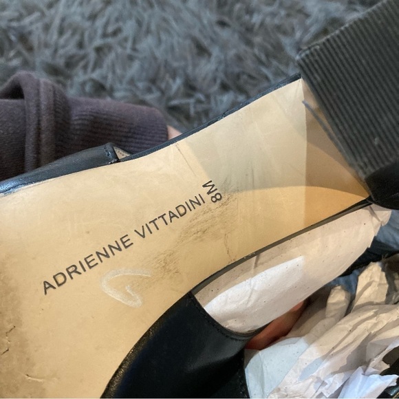 Ladies Adrienne Vittadini Black Low Heel Sandal - Picture 3 of 7